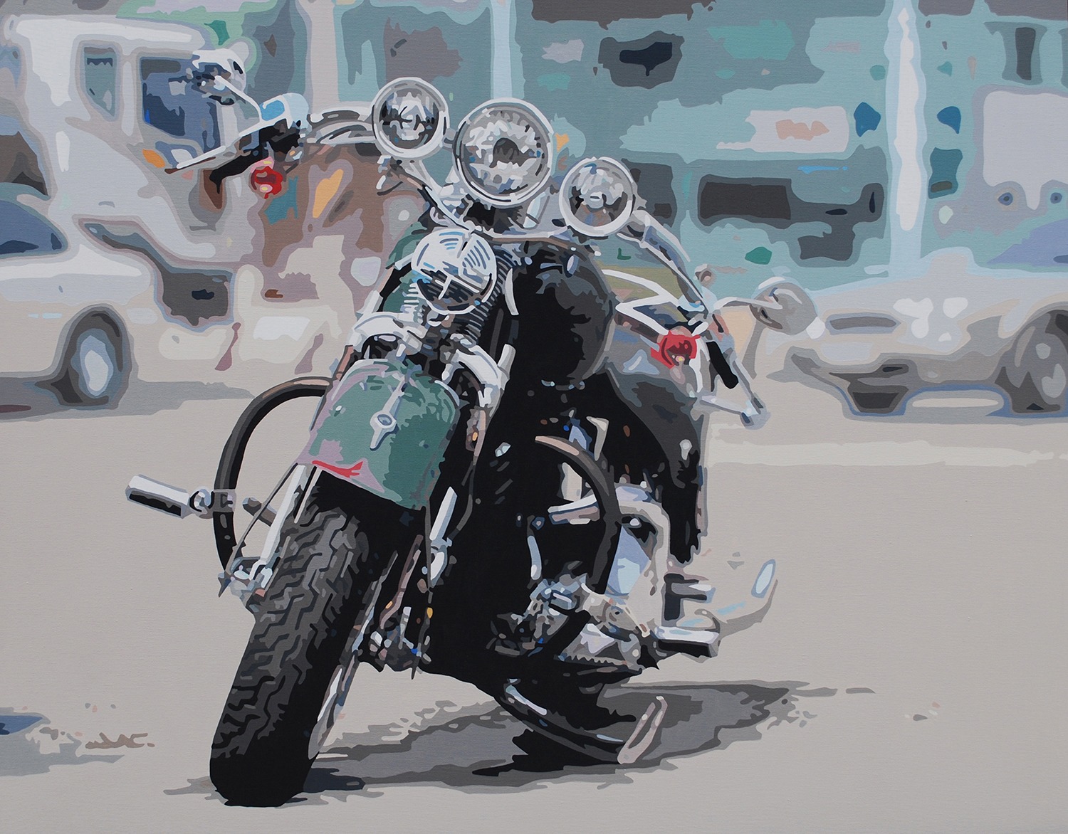 Kim, Myeong-Gon, car with a dream, acrylic on canvas, 91×117cm, 2012