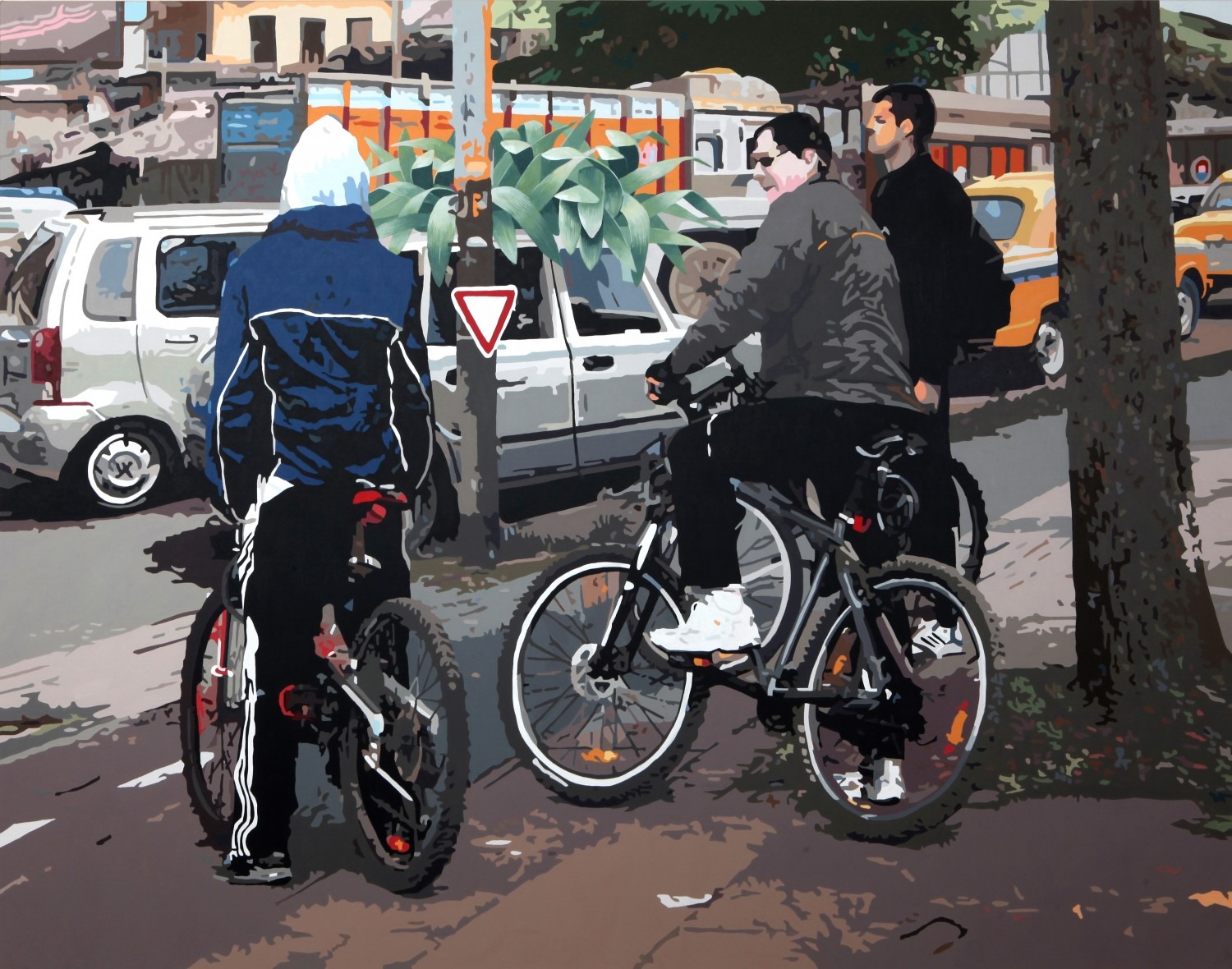 꿈을 싣고 가는 자동차, 131x162cm, acrylic on canvas, 2011
