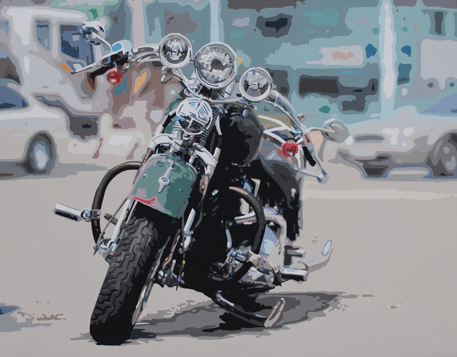 세상을 향하여, 91×117cm, Acrylic on canvas, 2012