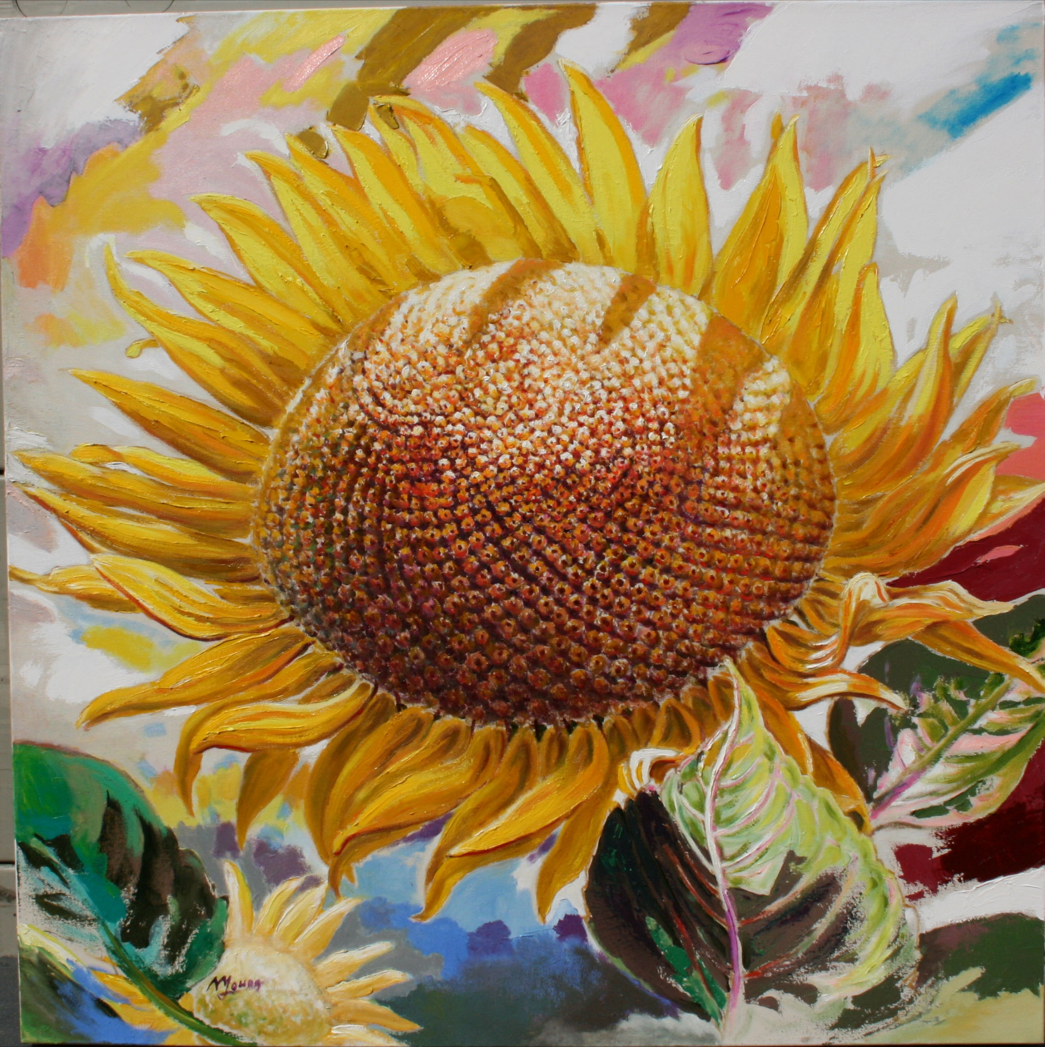 이중주-2, 91X91cm, Oil on canvas, 2012