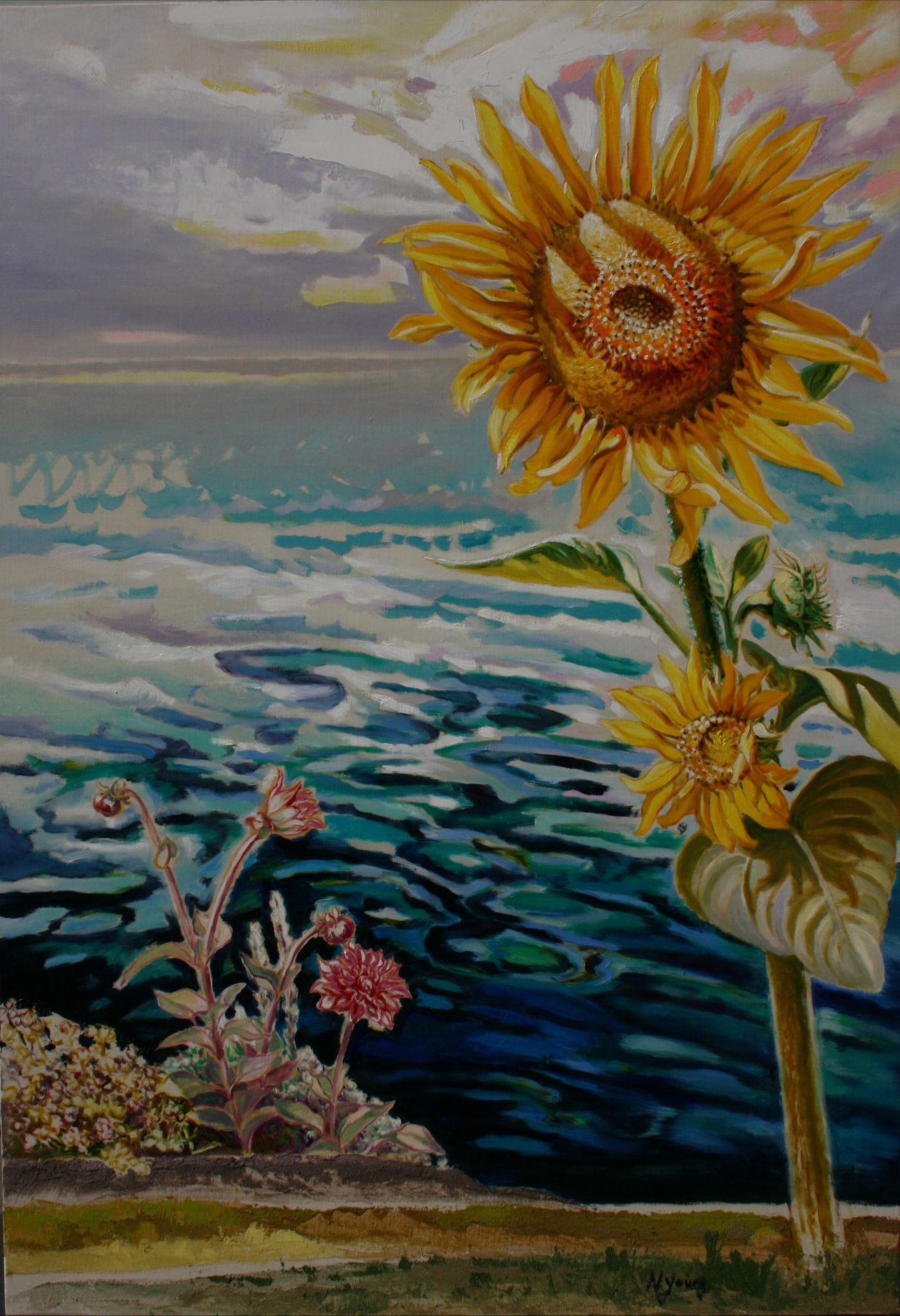 이중주-3, 80.3x116.8cm, Oil on canvas, 2013