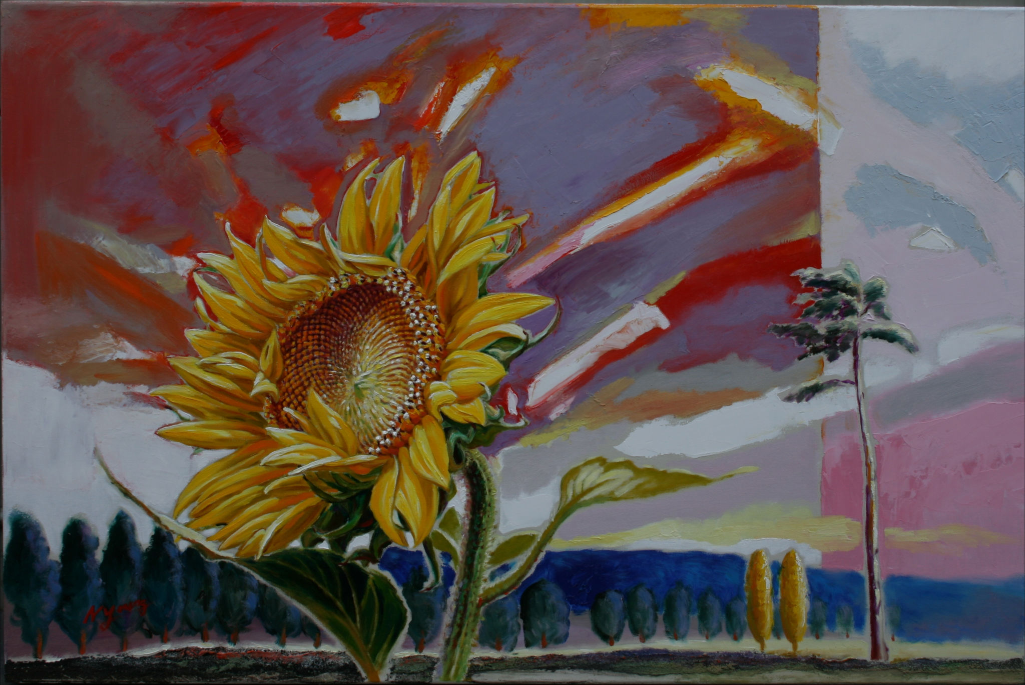 이중주-4, 91x60.6cm, Mixed media, 2013