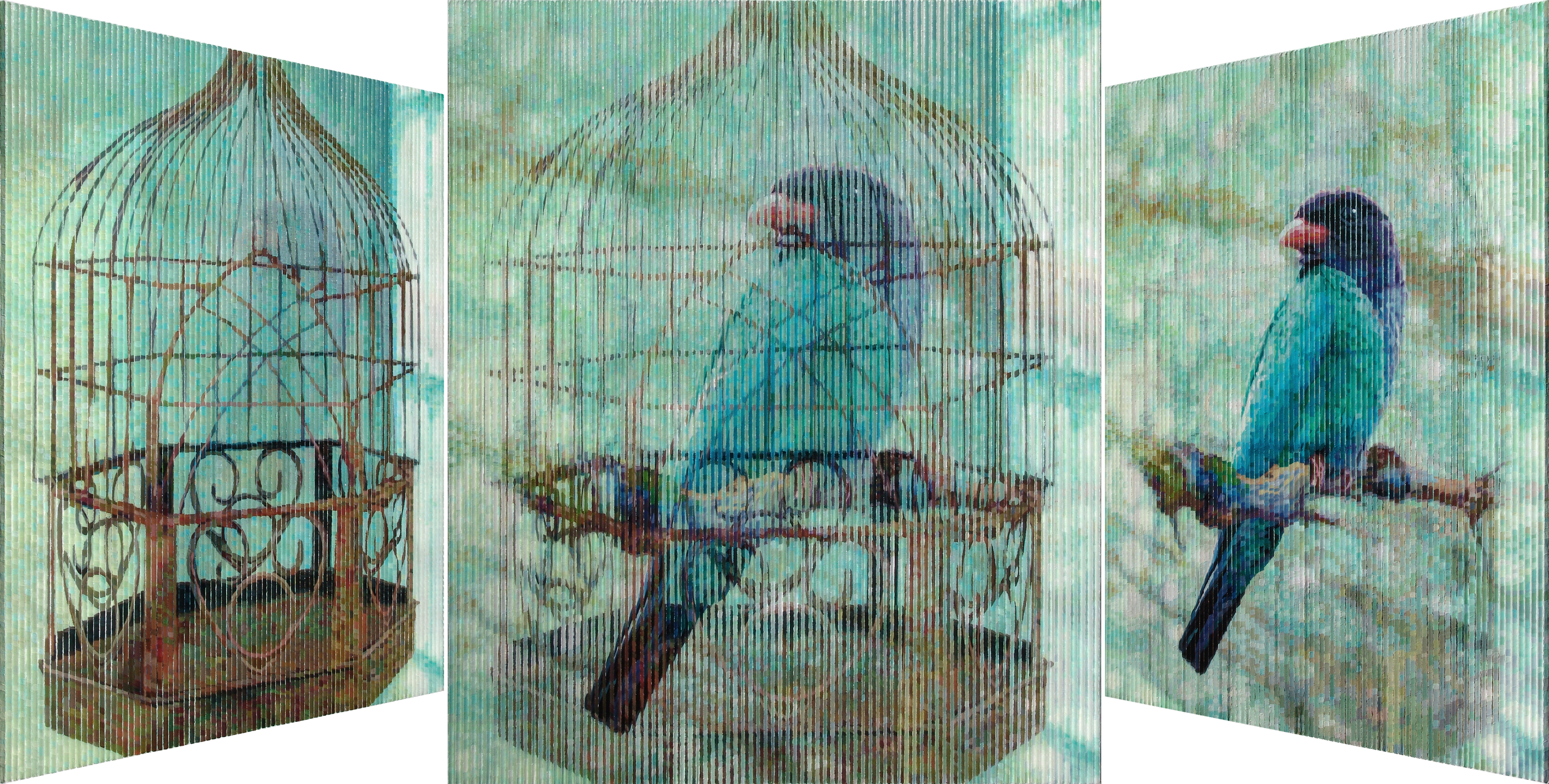 파랑새, 50x60.6cm, oil on canvas, 2013
