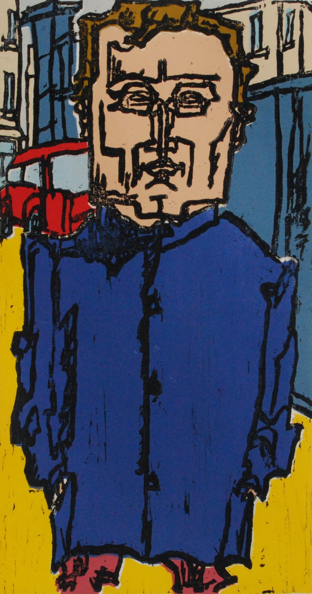 They Willemse Portrait, 36x68cm, woodcut, 1979