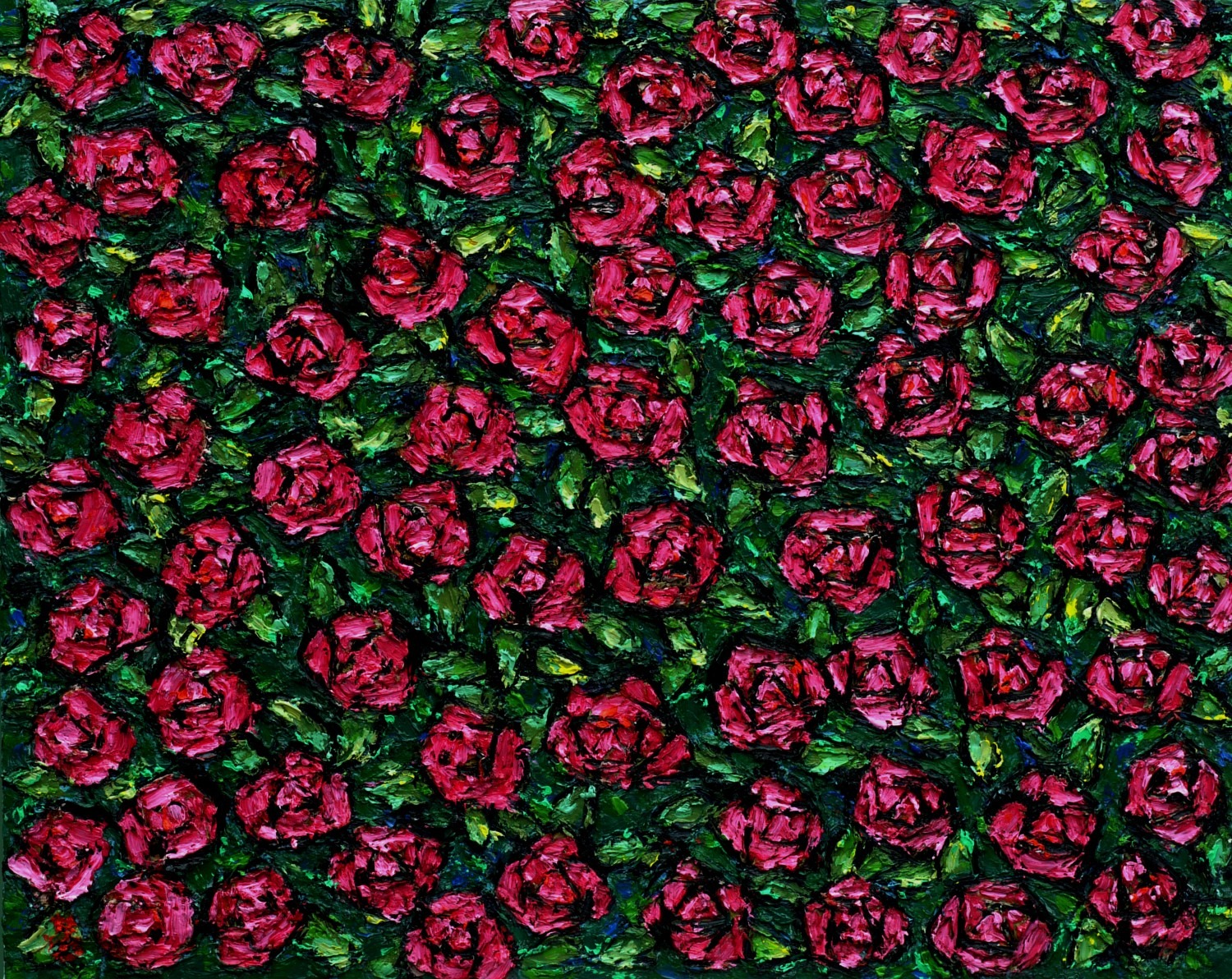 장미, 72.7x60.6cm, oil on canvas, 2012