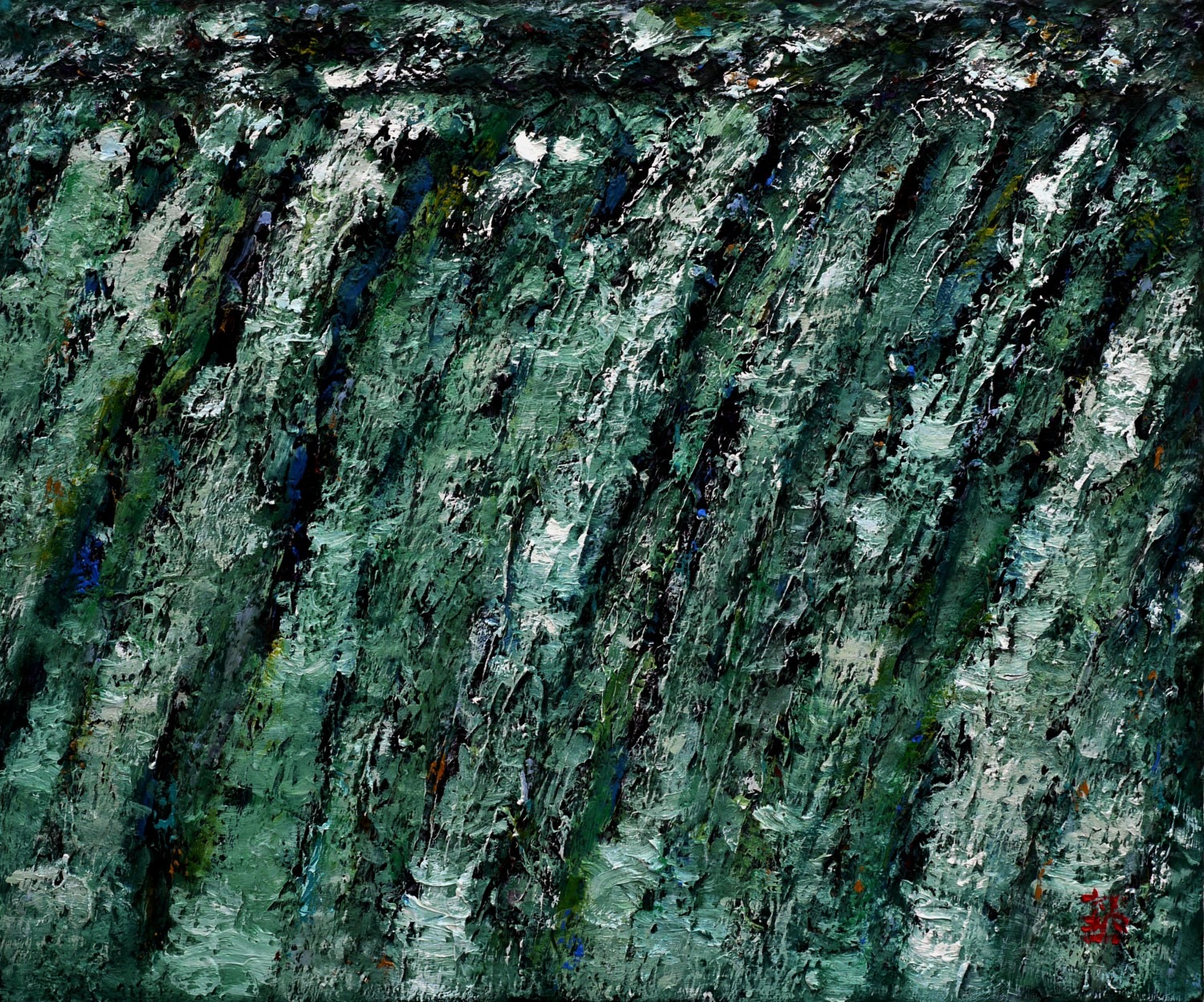 폭포, 72.7x60.6cm, oil on canvas, 2012