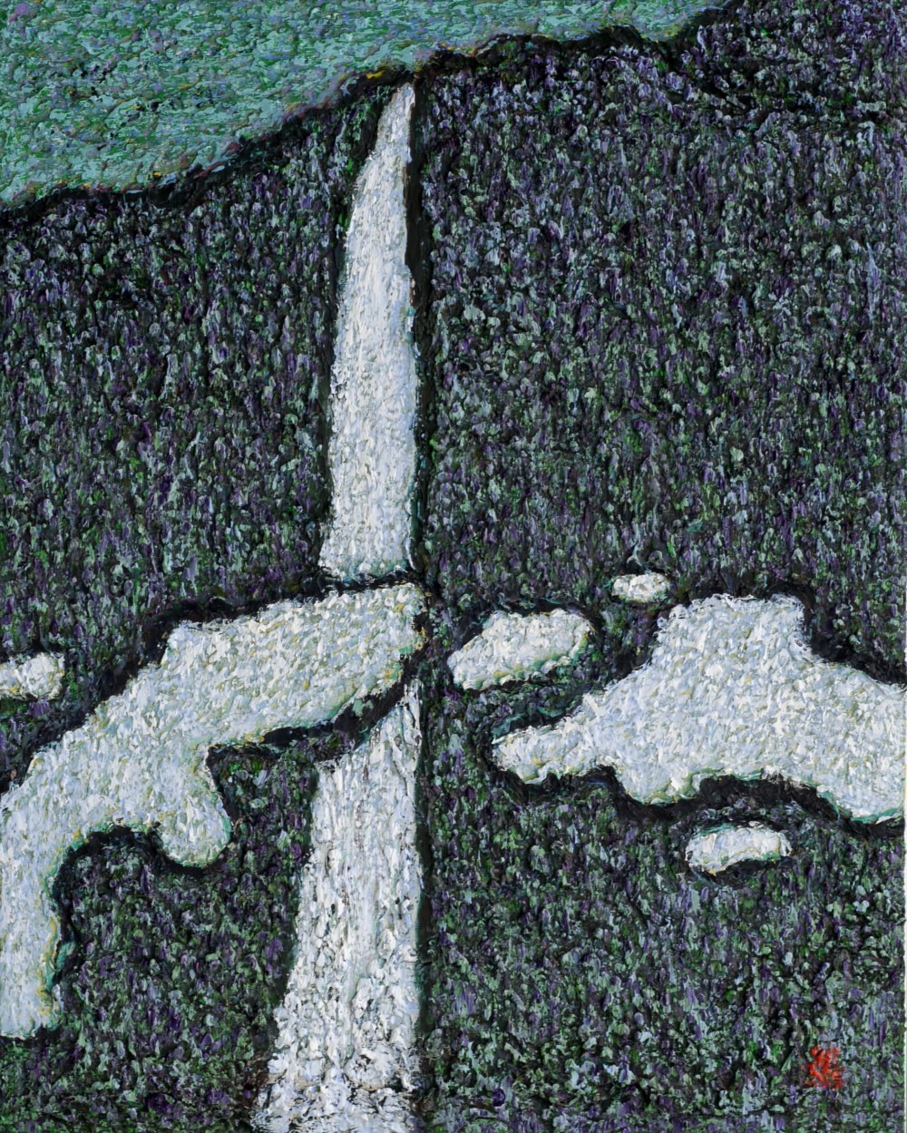 폭포, 72.7x90.9cm, oil on canvas, 2012