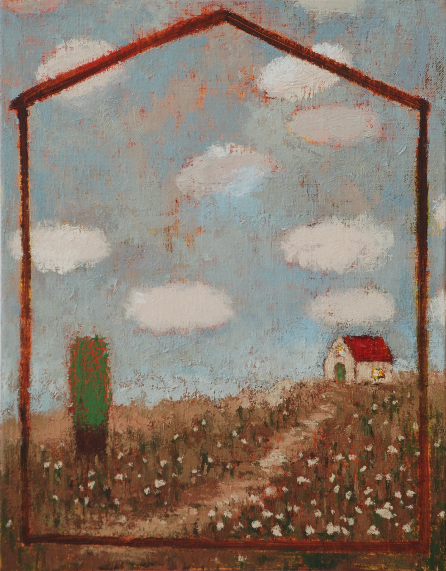 산책2013년  oil  on canvas 41x31.8cm