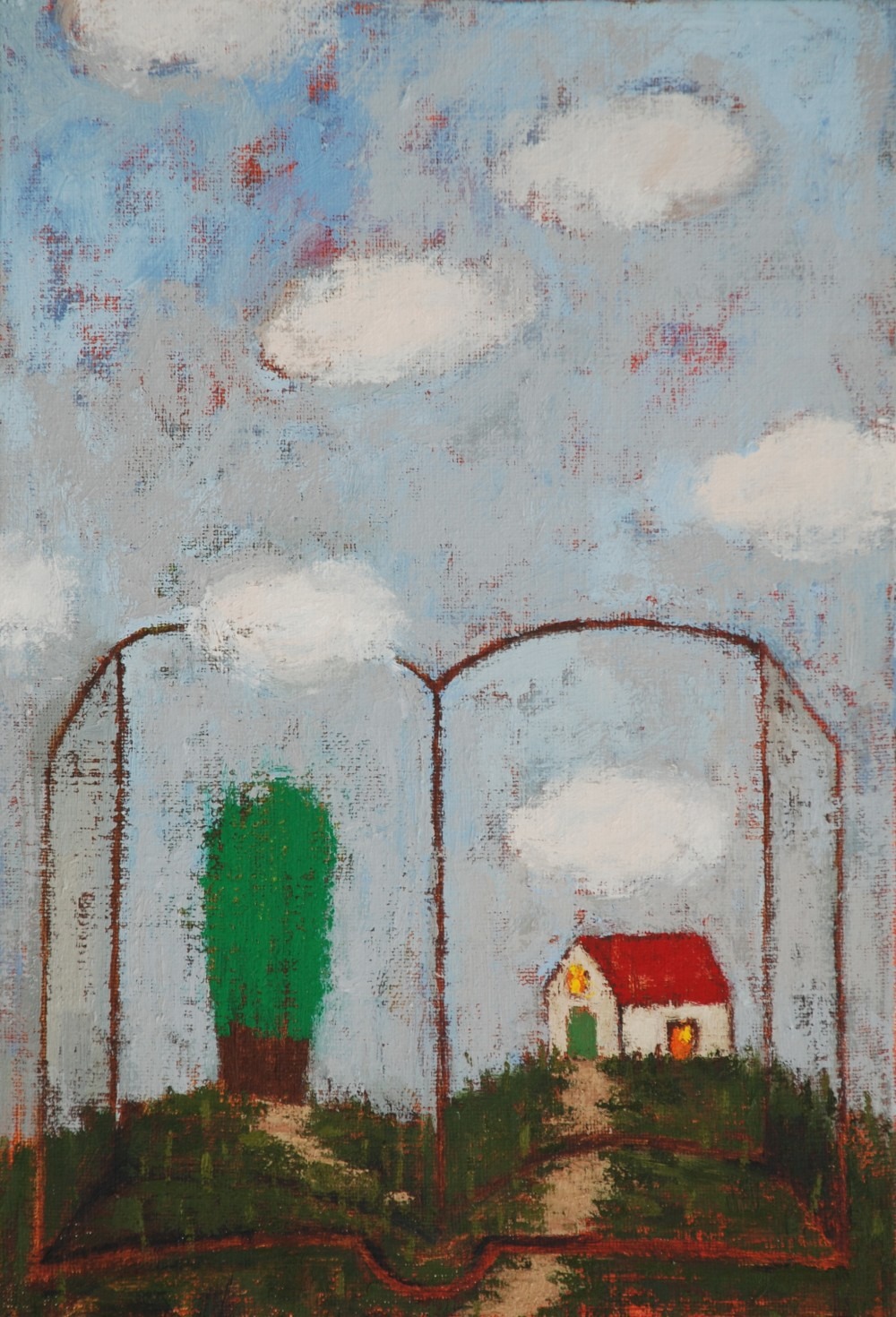 산책2013년 oil  on canvas  33x23cm