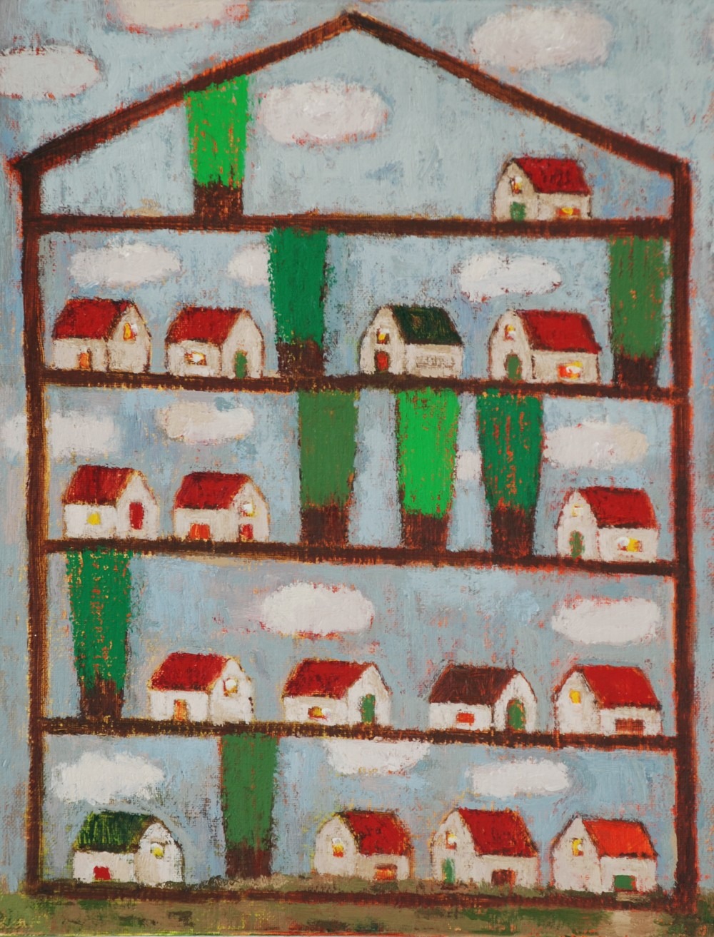산책2013년 oil  on canvas 41x31.8cm