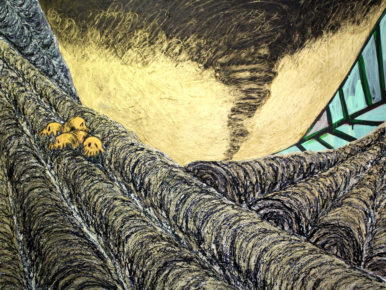 creation and extinction, Mixed Media on Canvas  130.3x162.2cm, 2013