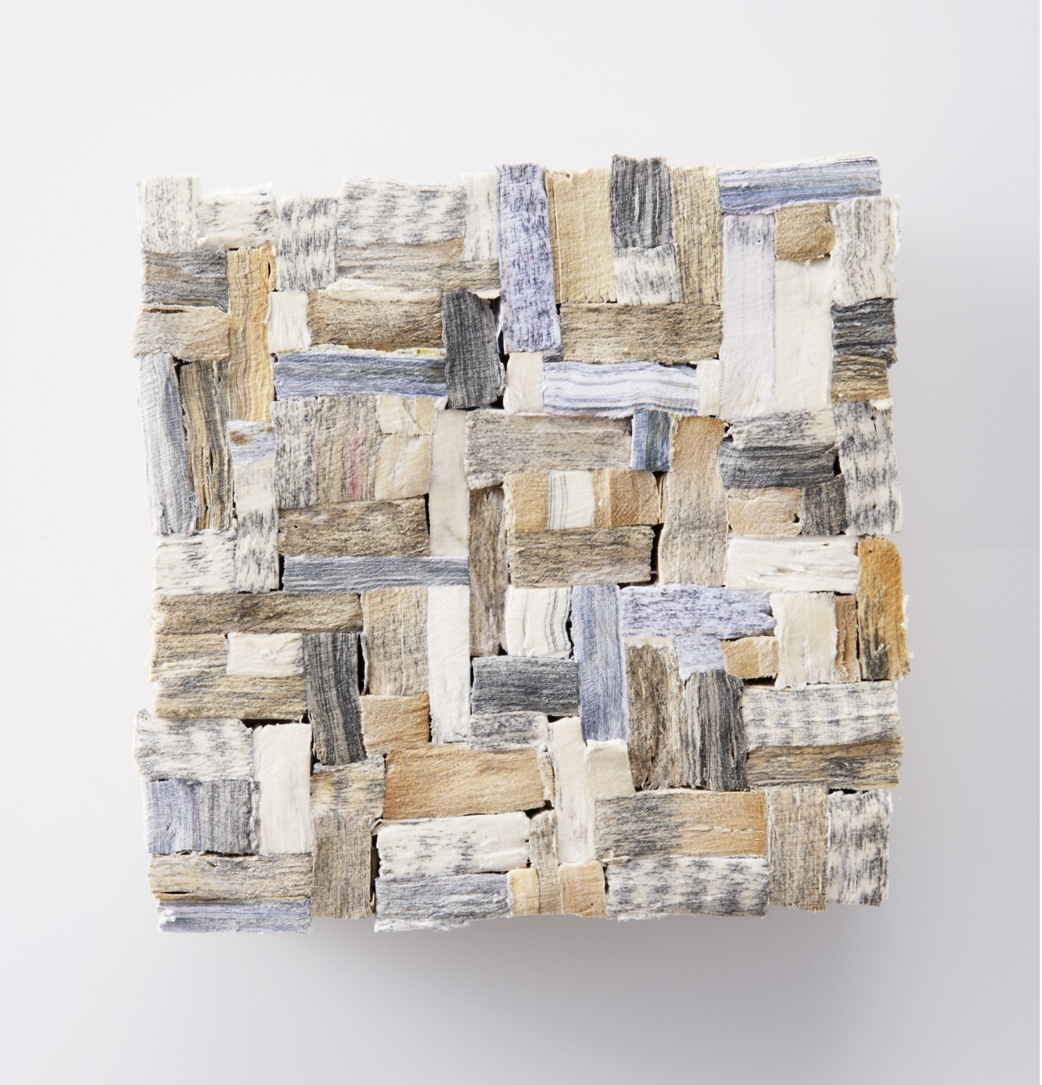 사유의 숲, 13x13cm, book on wood, 2014