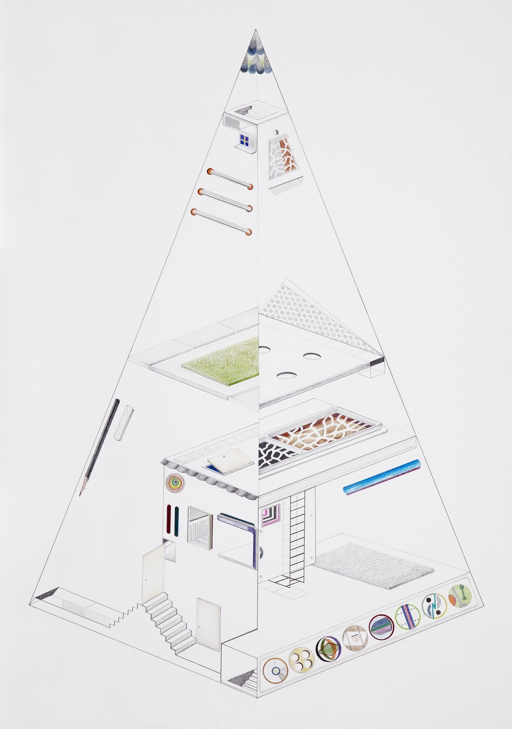 Jam 2, pencil on paper, 47x63cm, 2013
