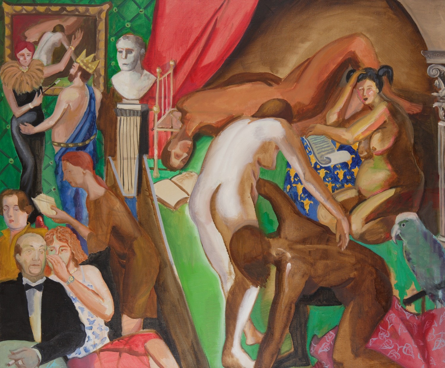 act, oil on canvas, 120x100cm, 2000