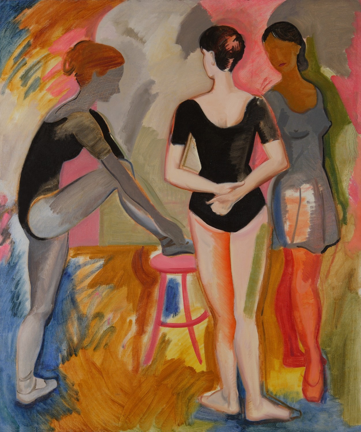 ballet _ 3, oil on canvas, 120x100cm, 2000