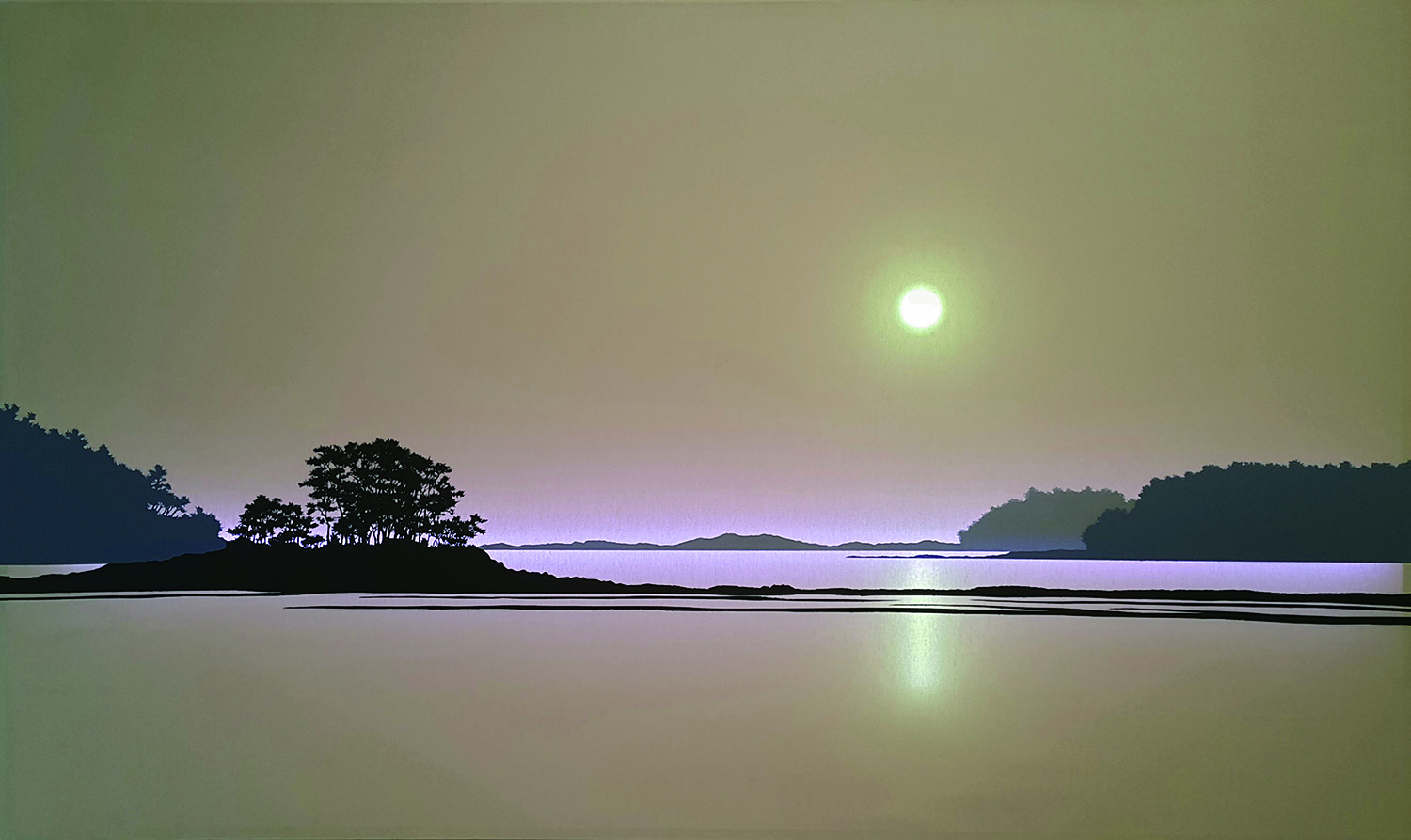 Genesis, 160x97cm, acrylic on canvas, LED, 2015_2