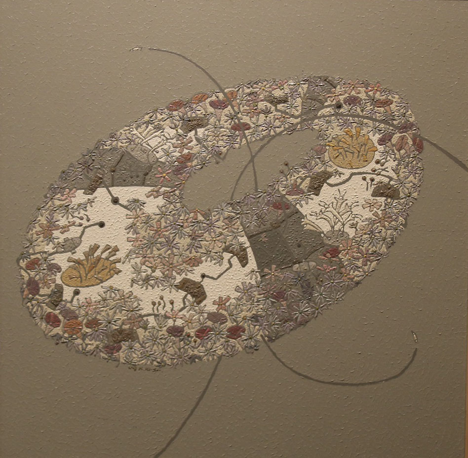 사랑의 꽃밭IV, 80x80cm, oil on canvas, 2013