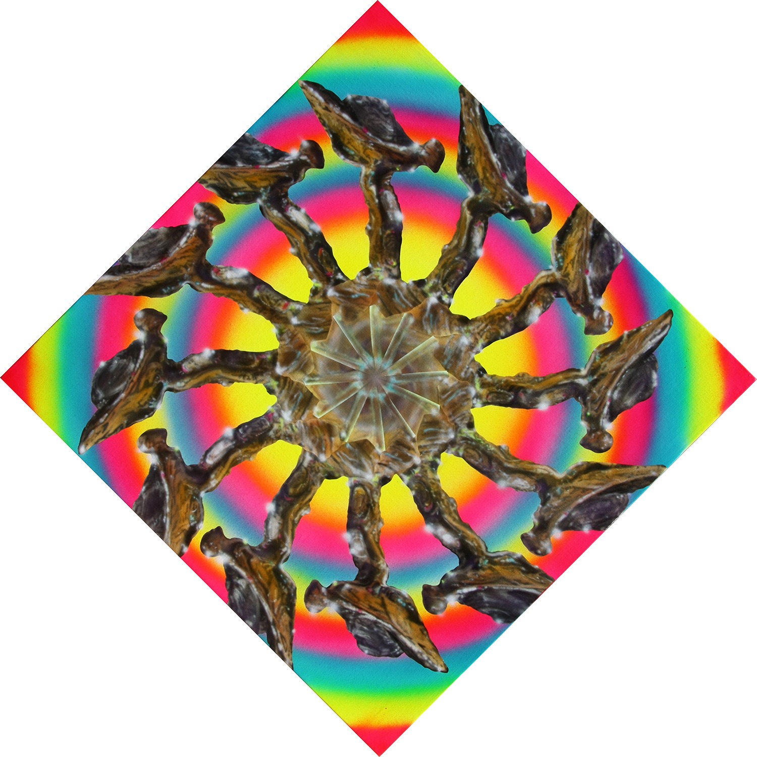 1212 obsession-rolls royce, acrylic on canvas,  hand-painted,46x46cm, 2012_2