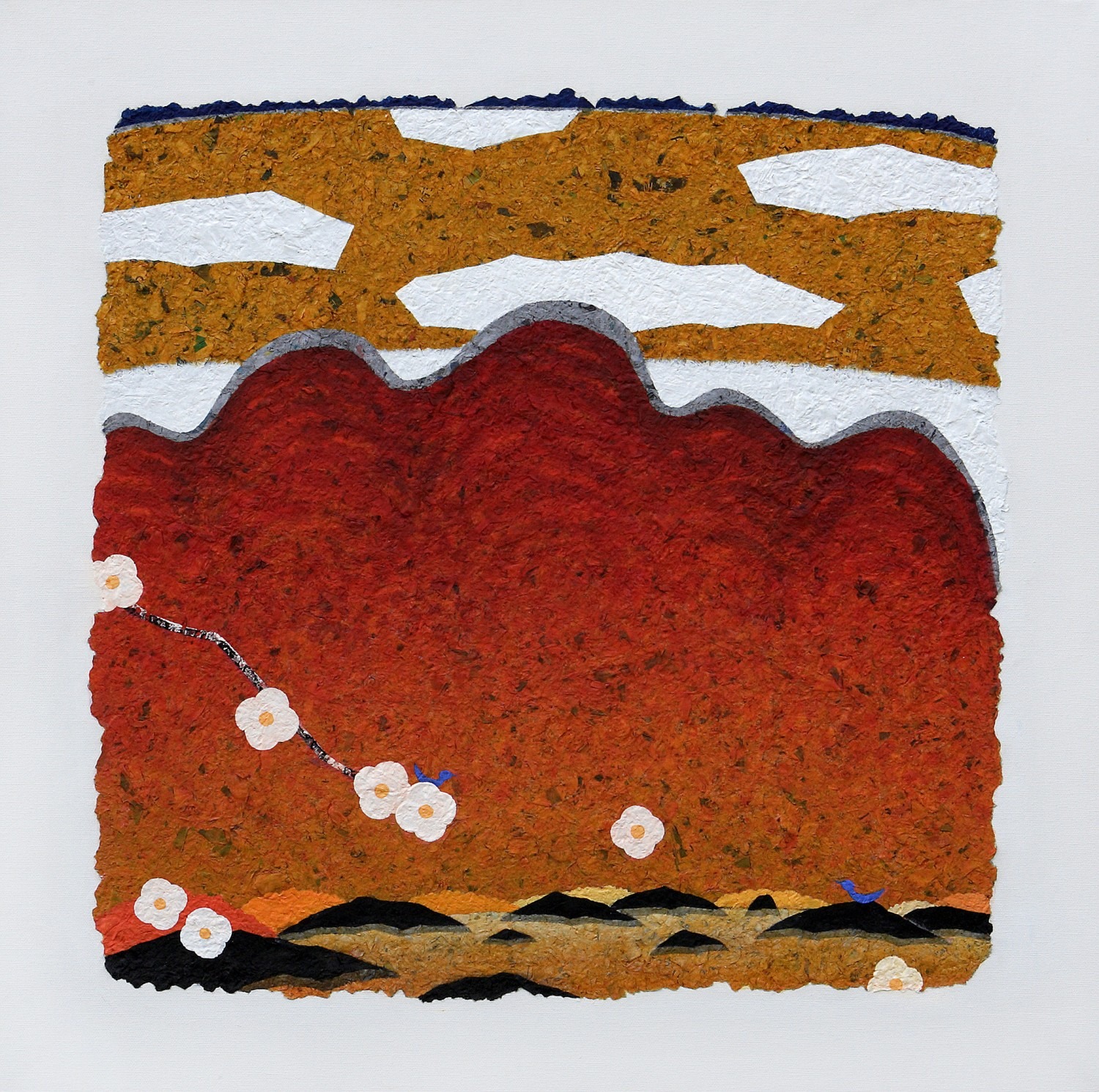 파랑새의여행-가을을보다60.5×60.5cm, Mixed media, 2014