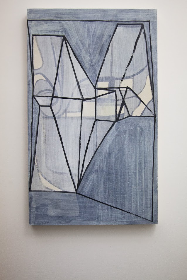 Double house, acrylic paint on wood, cm 57 x35cm, 2015