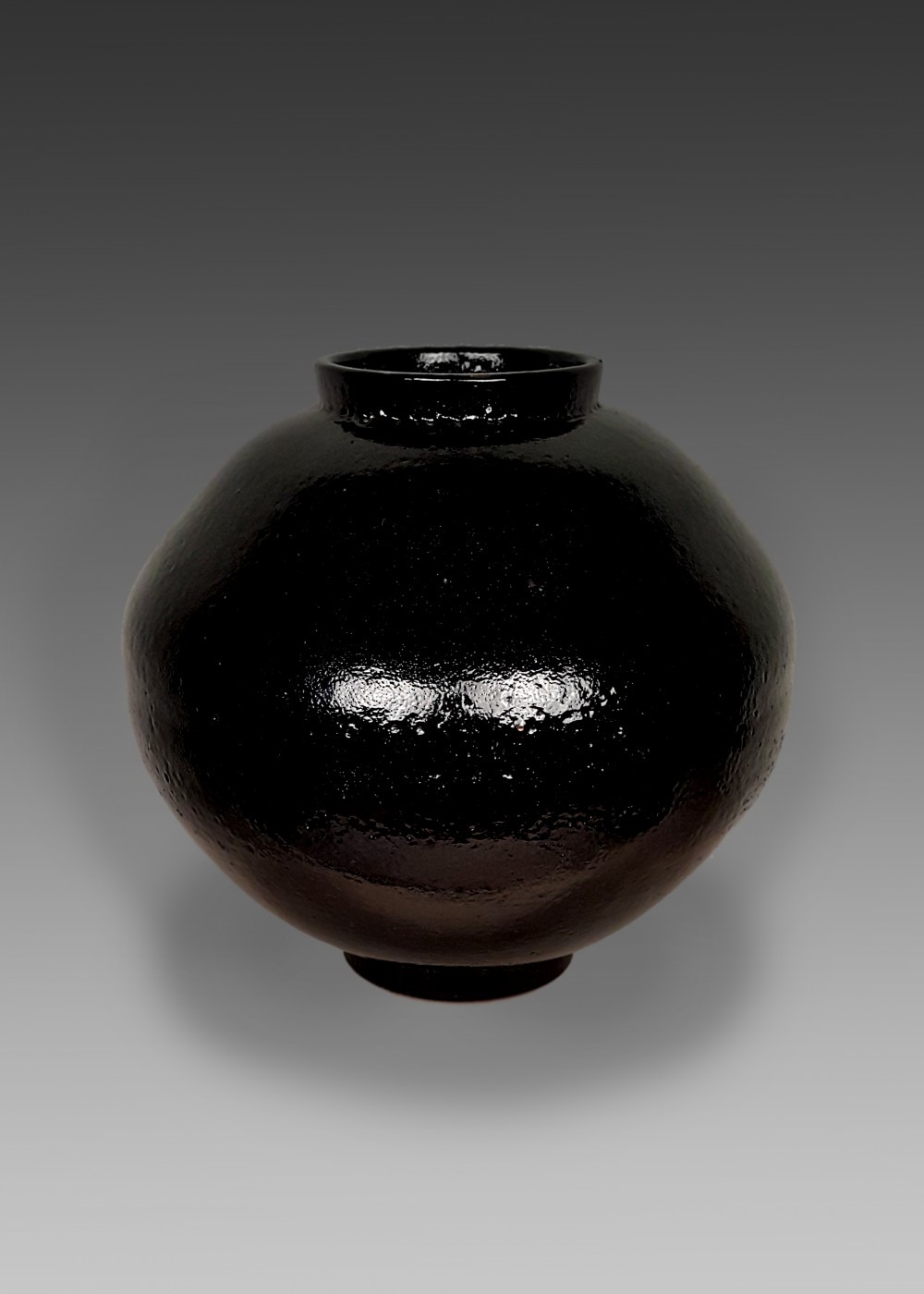 흑자달항아리, 402x460x180x165mm, 2012