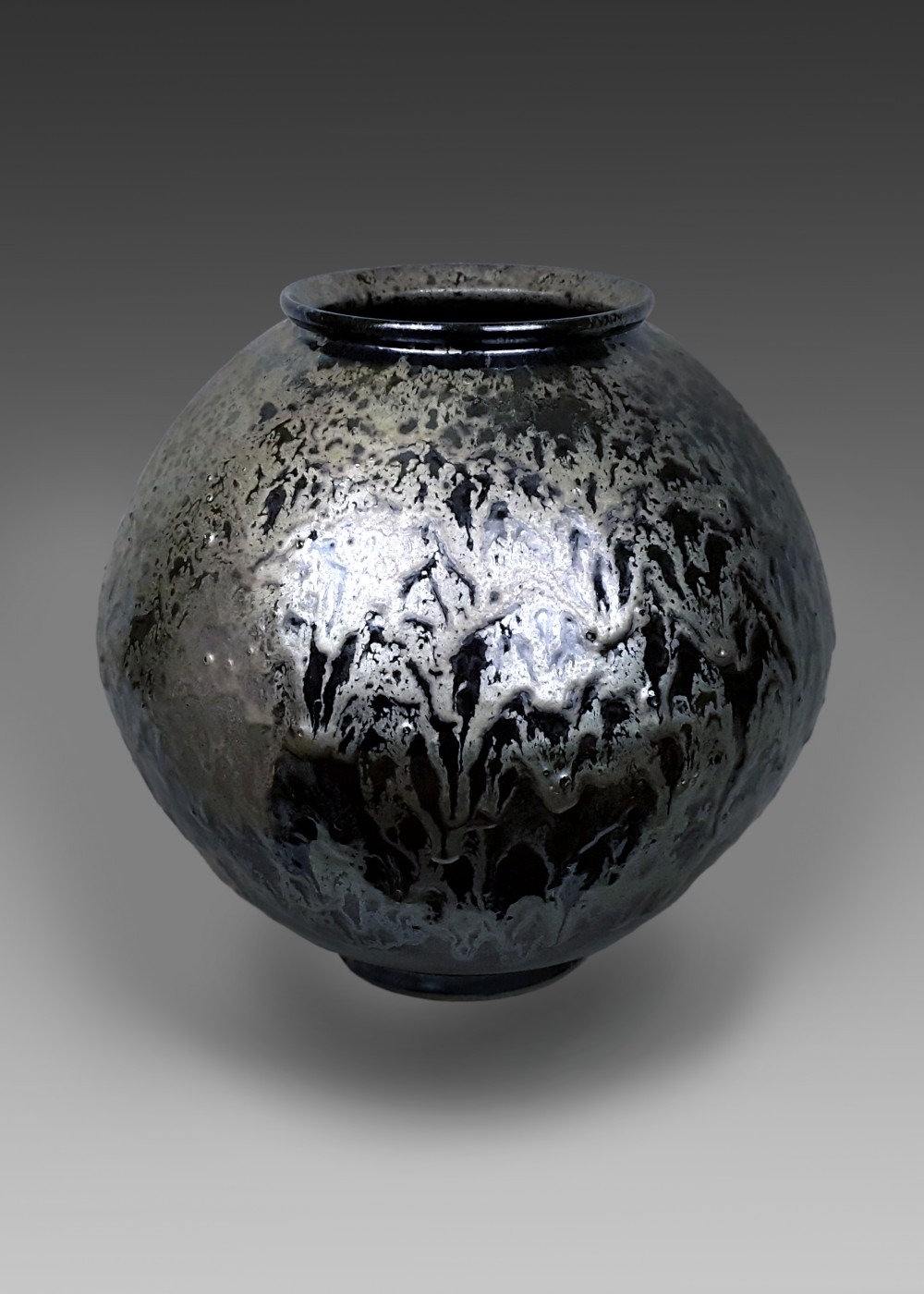 서가흑자달항아리, 490x490x252x190mm, 2015