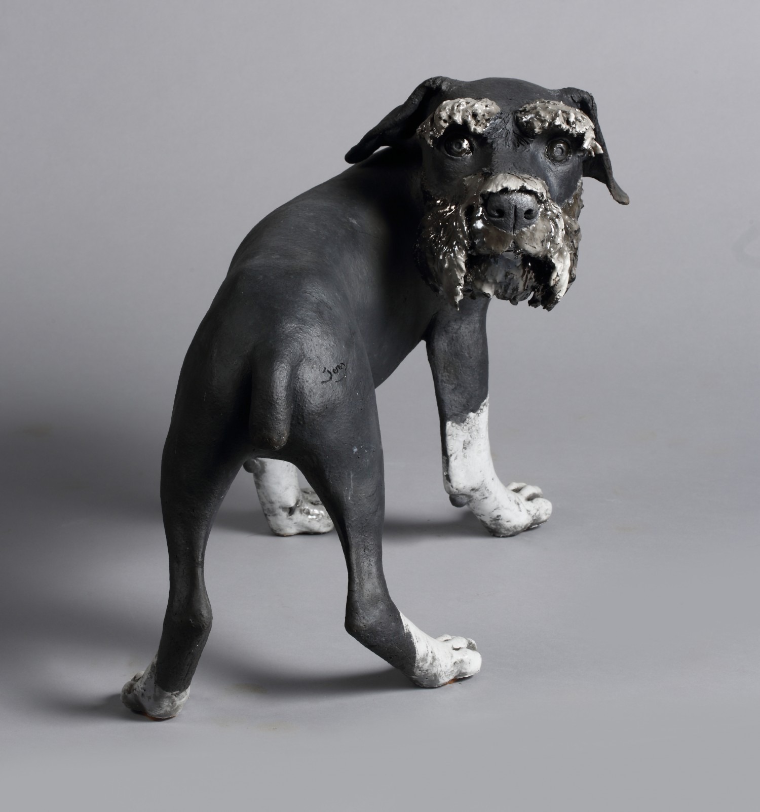 Schnauzer, PAKU, Plastic Clay, 28x40x34cm, 2015