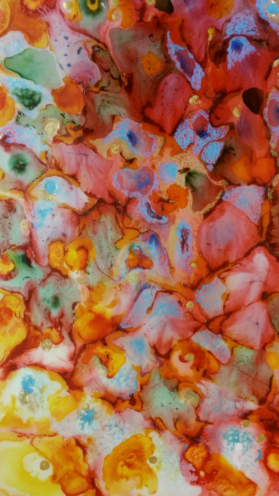 A series of moments - Birth 41x39cm mixed media 2015