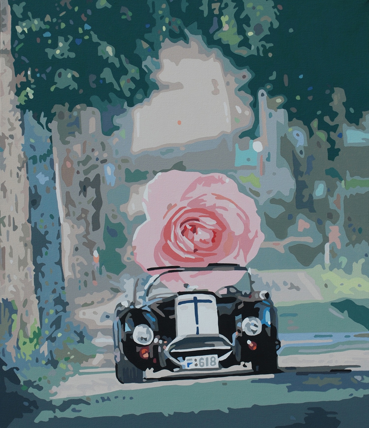 Kim Myeonggon, Car with a dream 53.0 × 45.5cm Acrylic on canvas 2013