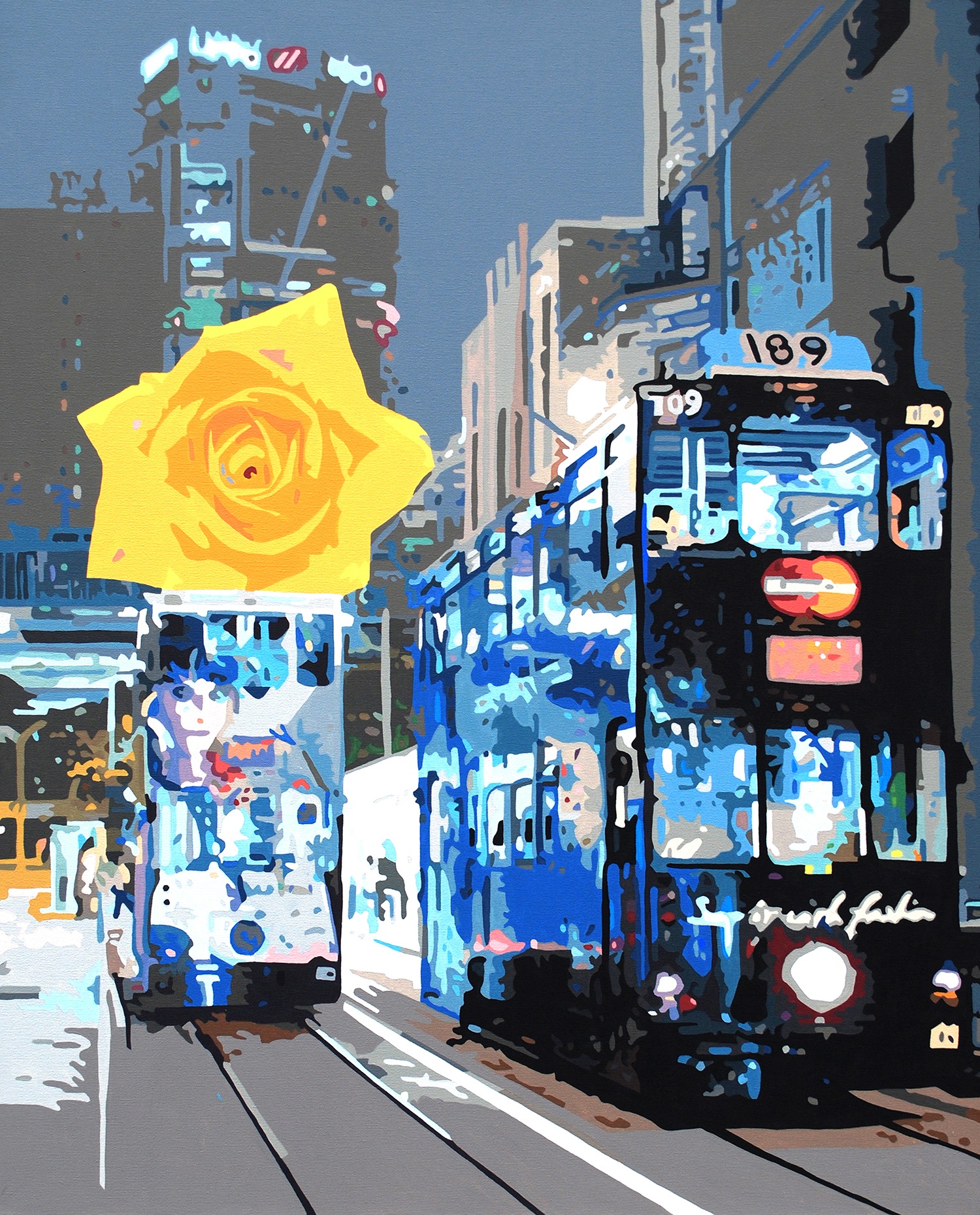 Kim Myeonggon, Car with a dream. 91 × 72.7cm Acrylic on canvas 2013