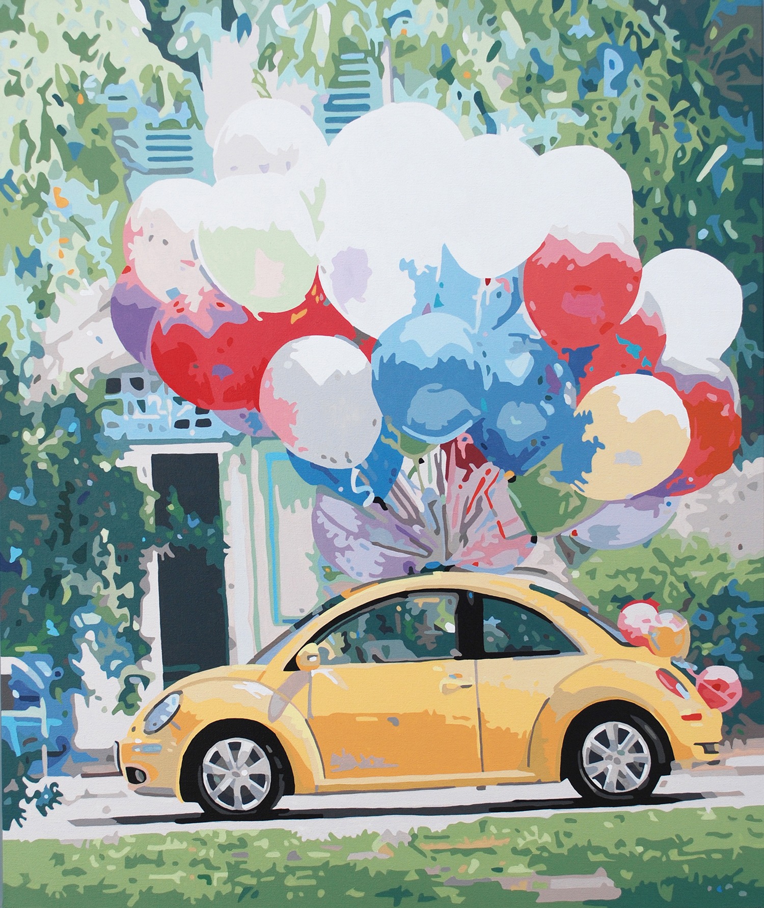 Kim Myeonggon, Just married 72.7 × 60.6cm Acrylic on canvas 2013