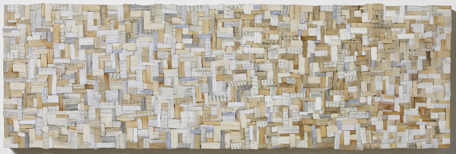 Chung Doohwa, Thinking of forest, 94x31cm, book on wood, 2014