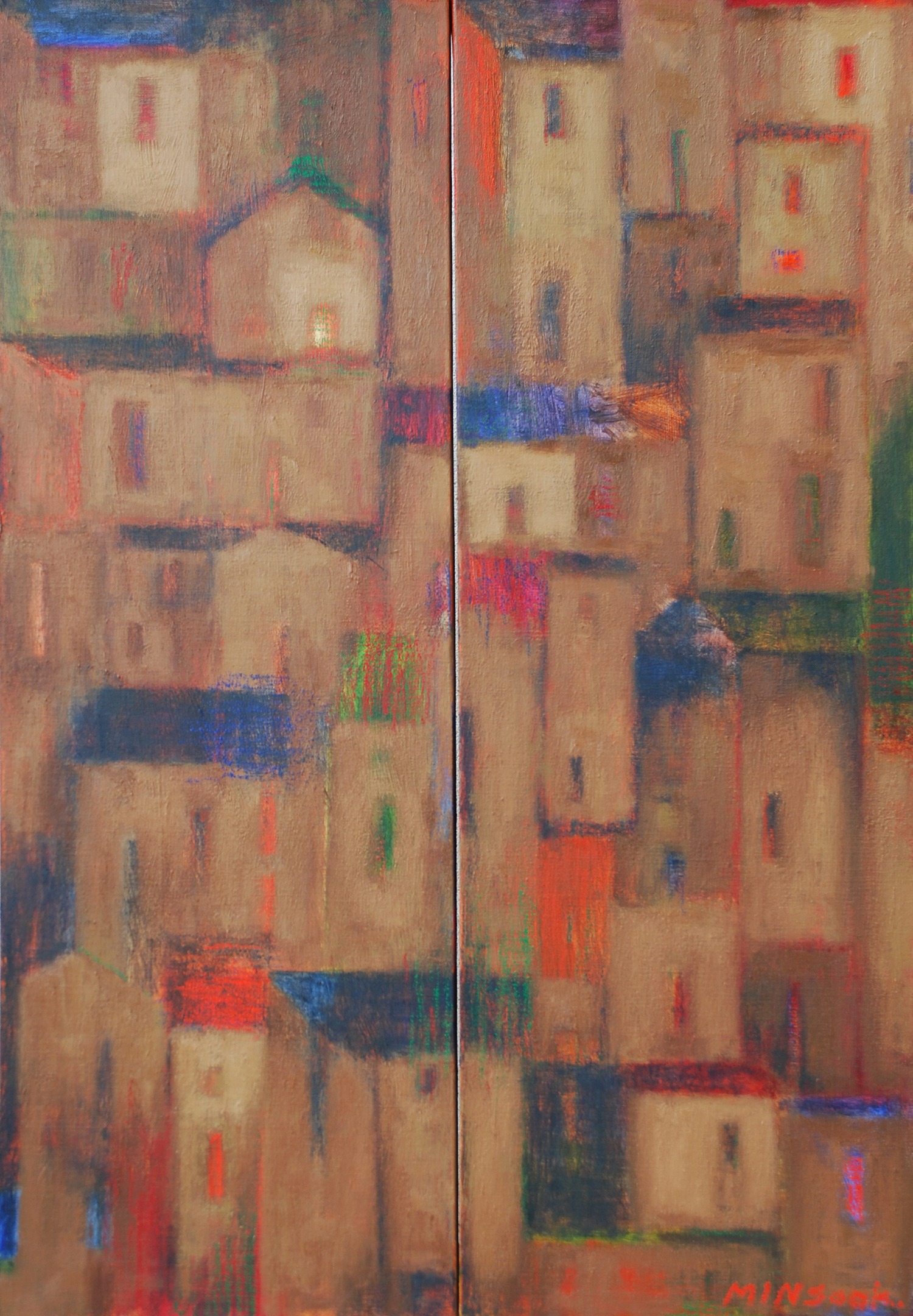 Jang Minsook, Stroll, 64x91cm, oil on canvas, 2014