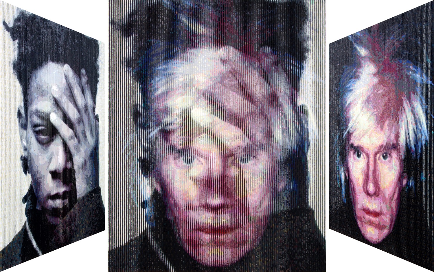 Lee Youngha, Andy Warhol&Jean Michel Basquiat, 72.7x90.9cm, oil on canvas, 2015