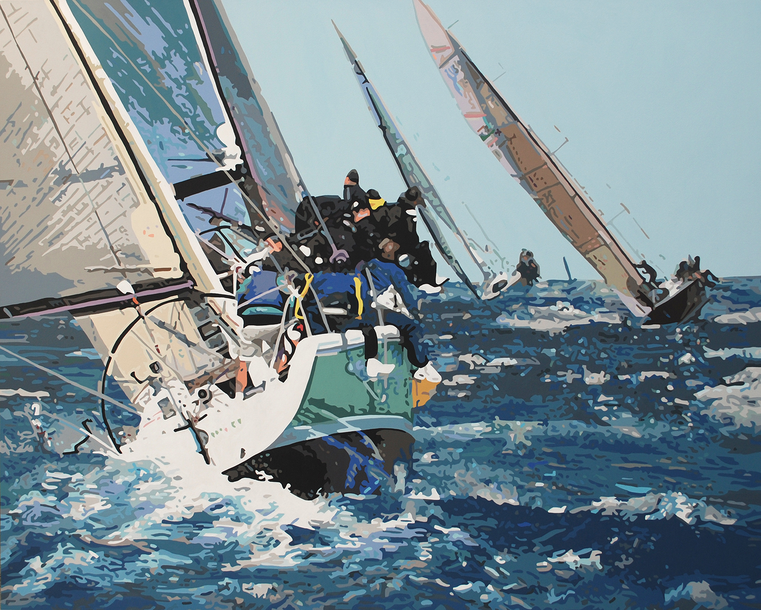 김명곤, 세상을 향하여, 160x130cm, acrylic on canvas, 2012