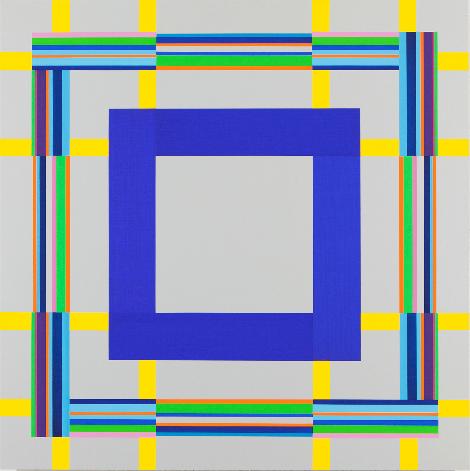 임소아, Fuer Hestia, 100x100cm, acrylic on aluminum