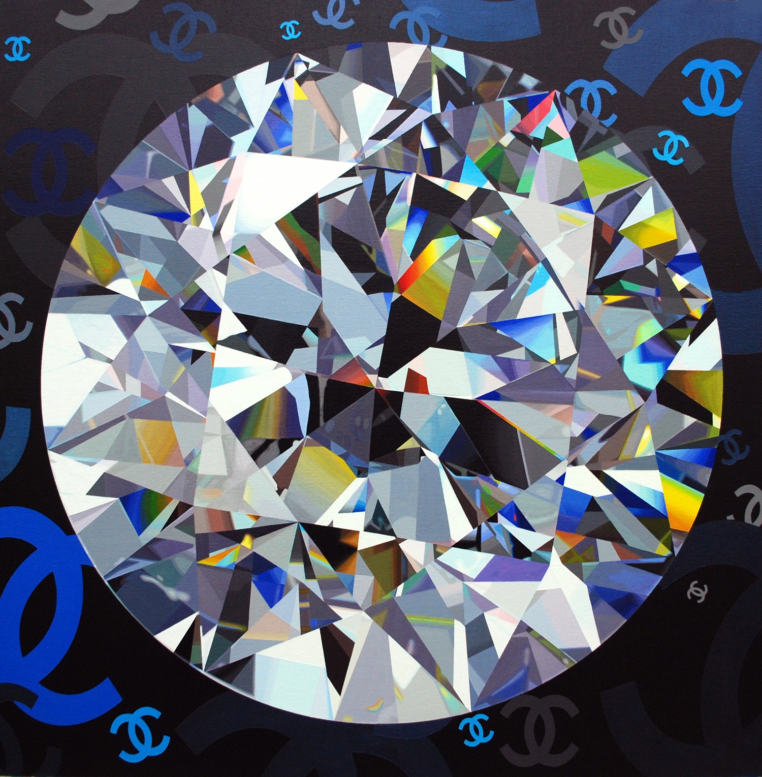 mammonism 72.7 x 72.7 acrylic on canvas 2010