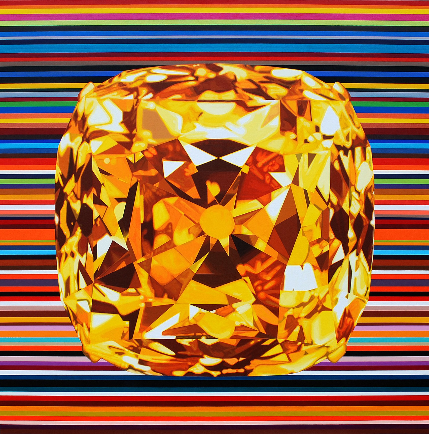 3. Another Planet     130.3 x 130.3  acrylic on canvas 2010