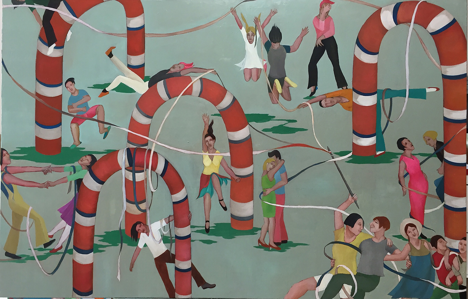 오영Oh Young, I wanna dance with somebody, 100x65cm, oil on canvas, 2016