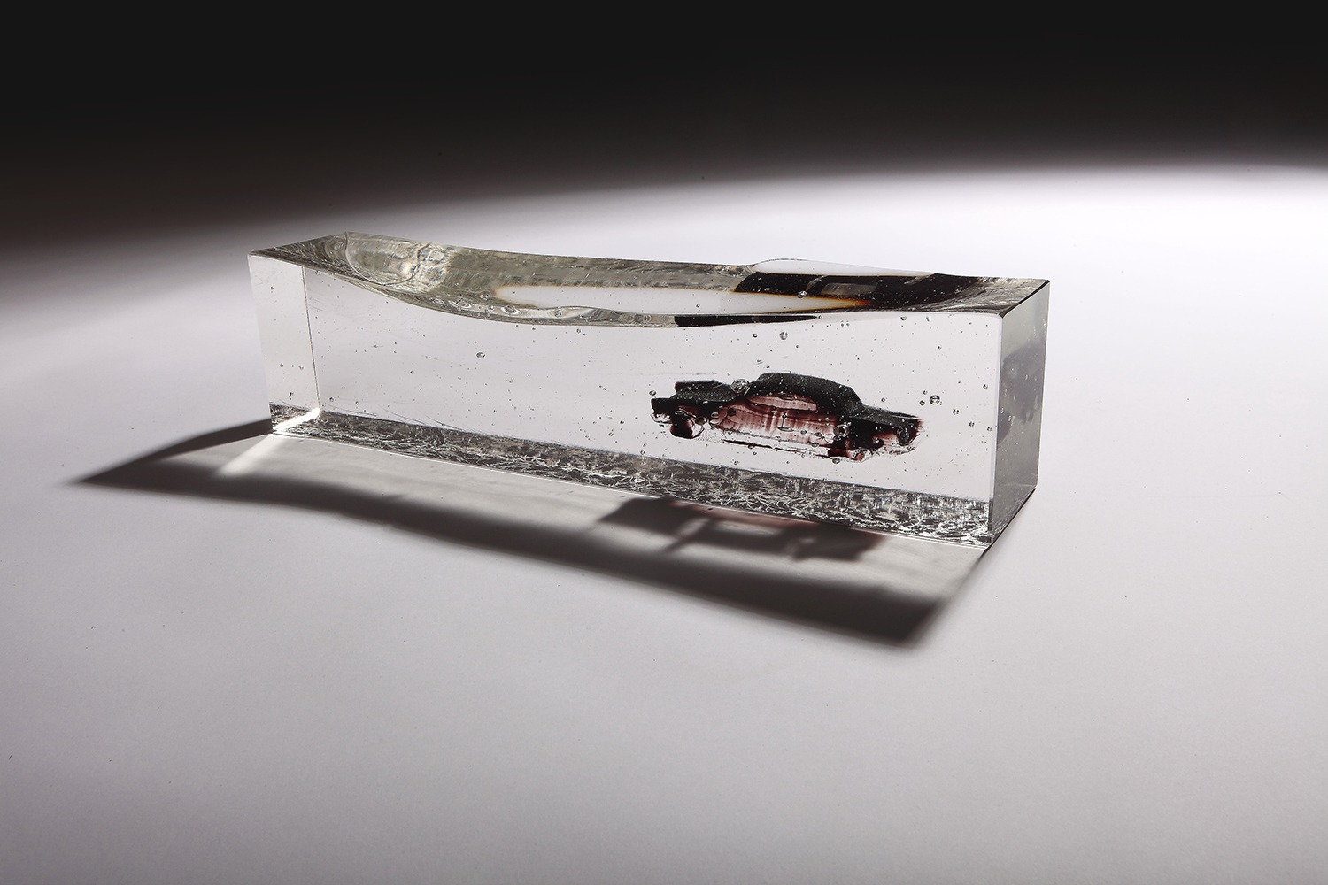 Lee Hag Ju, Black Chevrolet Bel Air, Soda Glass, Cast & Hot Cast, 80x80x400mm, 2016