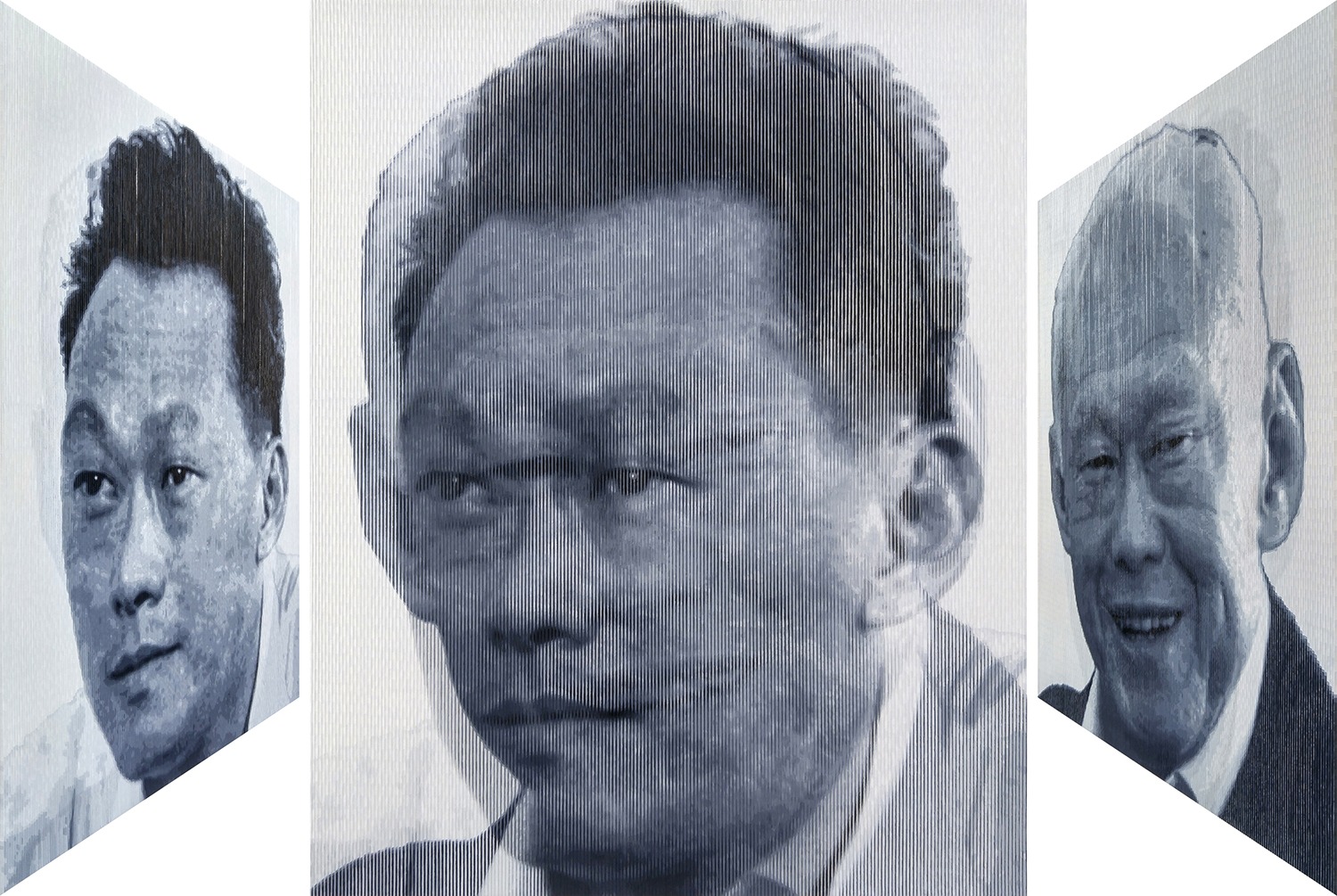 Lee Youngha, Lee Kuan Yew II, 130.3x162.2cm, oil on canvas, 2017