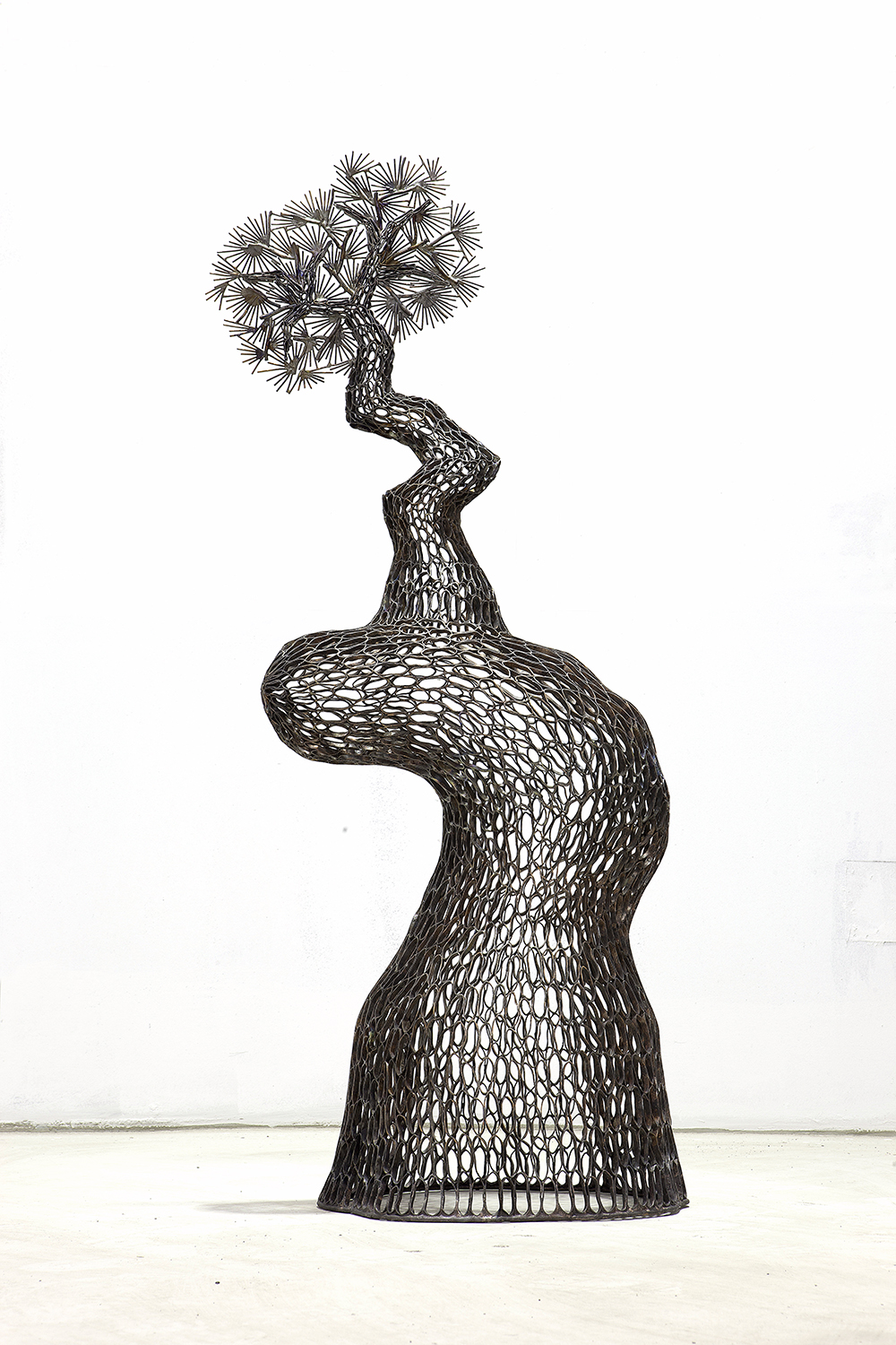 작은 노송 Old Small Pine Tree 48x39x125 동 파이프,동선 산소용접 copper welding 2014