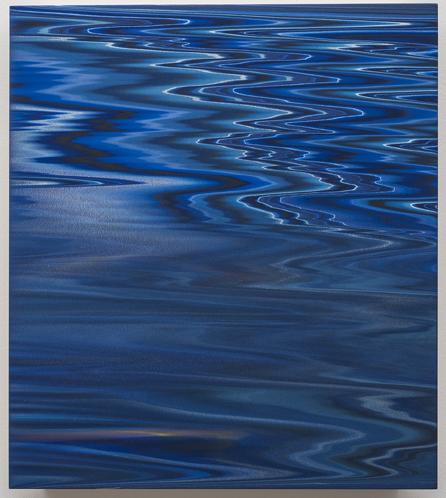 Andy Moses, Morphology 09, Acrylic on Lucite Mounted on wood panel, 45.7x40.6 cm, 2013