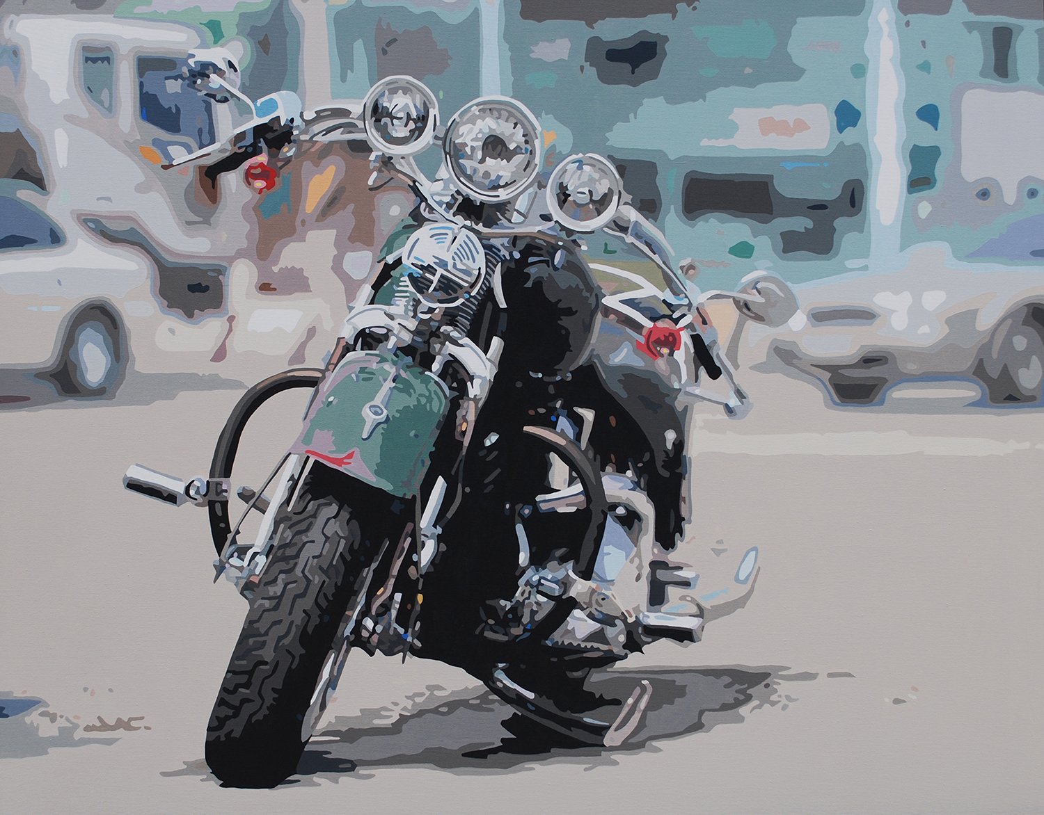 김명곤,세상을 향하여, 91.0×117cm, Acrylic on canvas, 2012