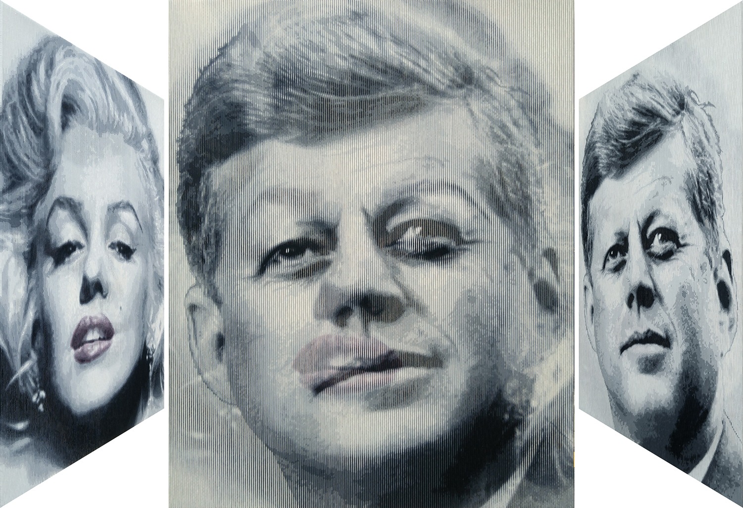 Lee Youngha, John F. Kennedy & Marilyn Monroe, 130.3x162.2cm, Oil on canvas, 2017