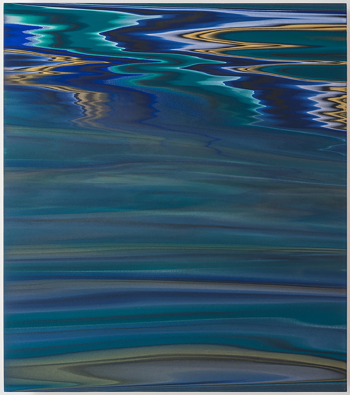 Andy Moses, Morphology 010, Acrylic on Lucite Mounted on Wood Panel, 45.7x40.6cm, 2013