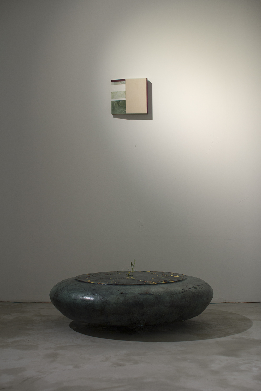 박효정Park Hyo Jeong, Enchanted Garden, Bronze, Wood, Jade, 2018