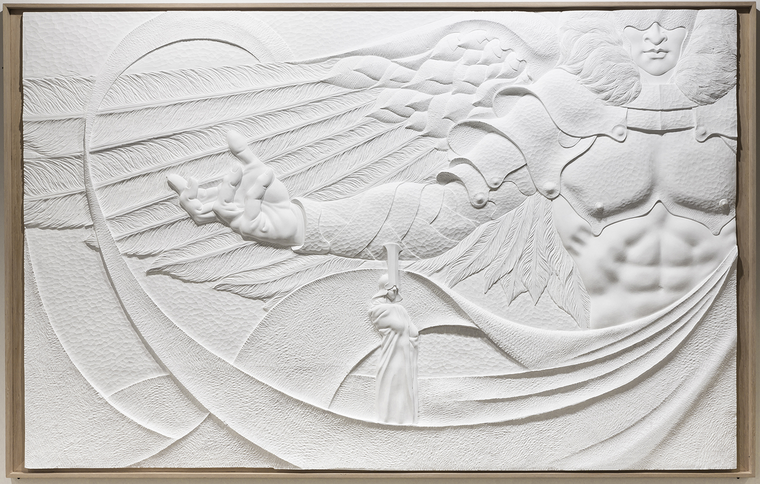 윤두진Yoon Dujin, Elysium_134x210cm_Plastic panel carving_2017, 3천 (1)