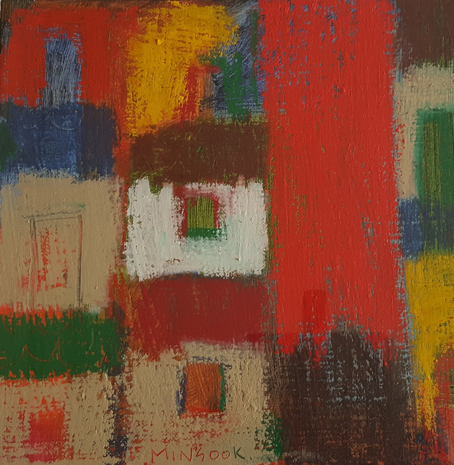 장민숙, 산책, 27x27x5cm, Mixed media, 2012