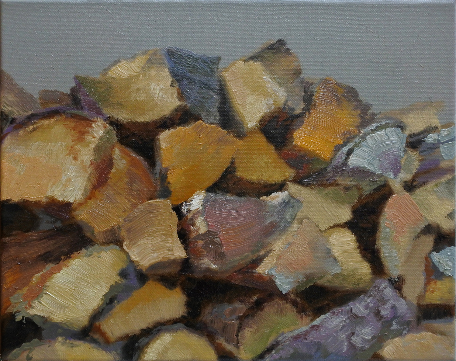 송광준Holzsplitter_24x30cm_린넨천에 유채_2011